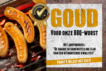 BBQ-worst met GOUD bekroond